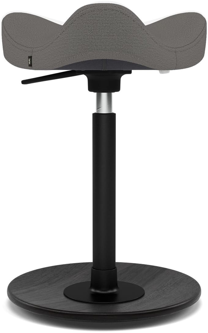 Varier Stokke Move Compact zadelkruk, Donkergrijs/Zwart Revive - ergonomisch