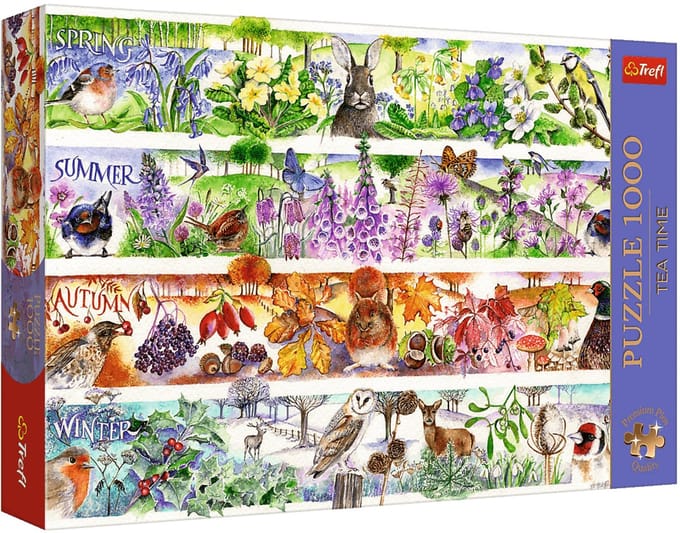 Trefl puzzel Tea Time Four Seasons - 1000 stukjes karton.