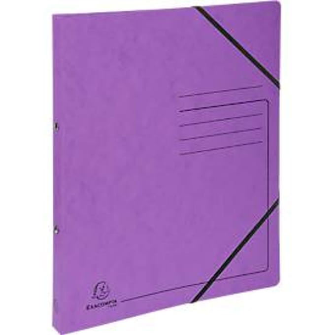 Exacompta ringband, DIN A4, 2-rings mechanisme, rugdikte 20 mm, paars