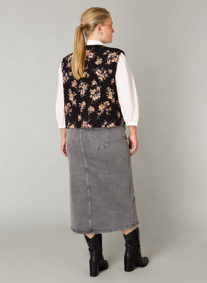 YEST CURVE Fiona Cover ups - Black Multi Colour - maat 1(48)