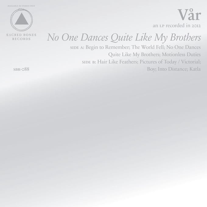 Vår - No One Dances Quite Like My Brothers (CD)