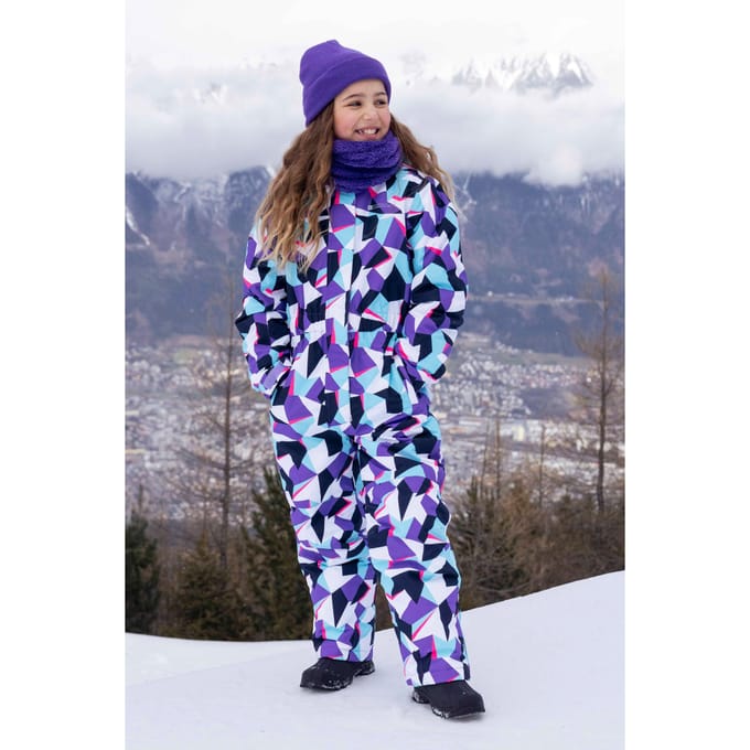 Mountain Warehouse Kinder/Kids Wolk Geometrisch Sneeuwpak (Paars)