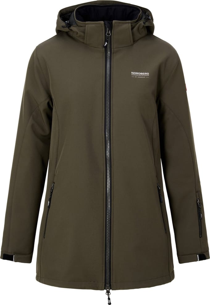 Nordberg Olla Softshell Outdoorjas - Dames - Army - Maat L