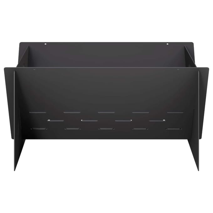 vidaXL - Vuurkorf - Zwart - 40 - x - 40 - x - 20 - cm - Staal