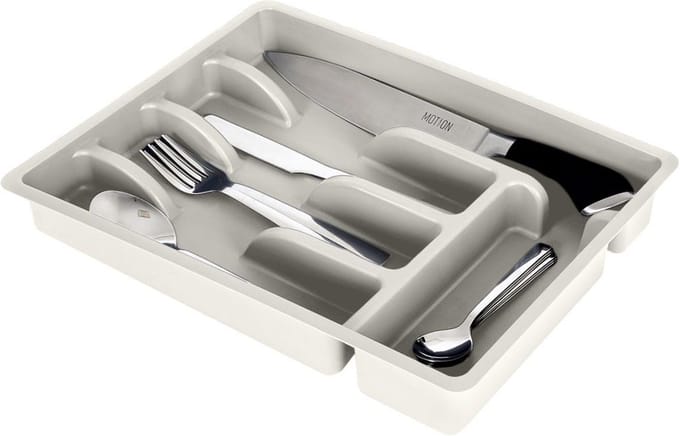 Bestekbak Asgrijs 36x25,5 cm - Bestekhouder - Bestekcassette - Besteklade