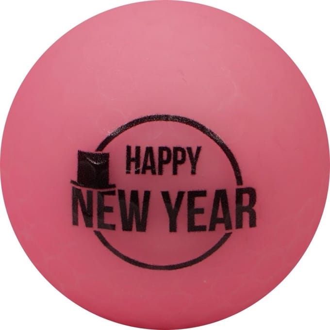 Legend Matt Golfbal Pink Happy NewYear/ Merry Christmas