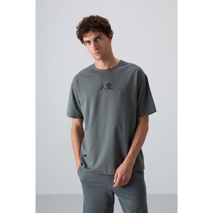 Oversized Geprinte Crew Neck T-shirt