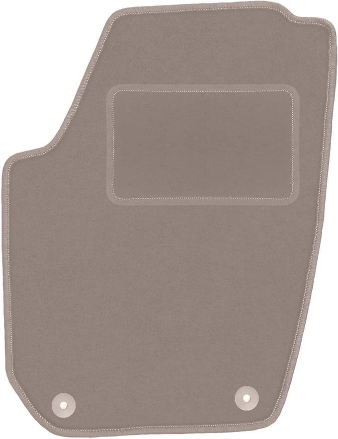 Beige bestuurdersmat voor: Skoda Fabia II hatchback, stationwagen (2007-2014)