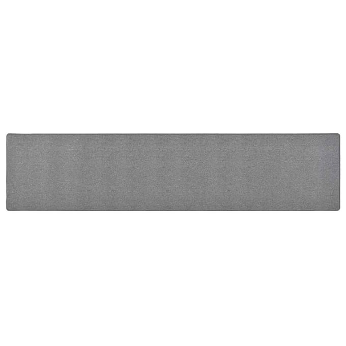 vidaXL - Tapijtloper - 50x250 - cm - donkergrijs