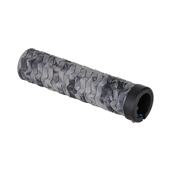 Merkloze Fietshandvatten Lock-On - Grijs/Zwart, 135mm