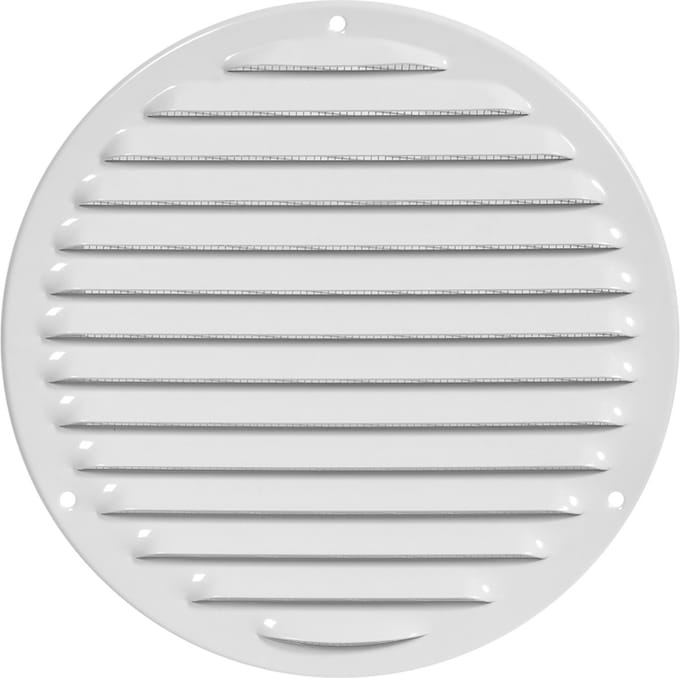 Paneir Airdesigns- metaal - omgezette rand - opbouw - aanvoer & afvoer / net - wit