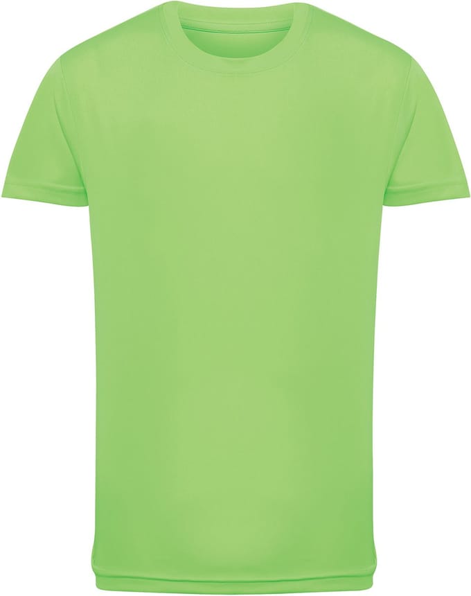 TriDri Kids Performance T-Shirt TR10B - Lightning Green - 3/4
