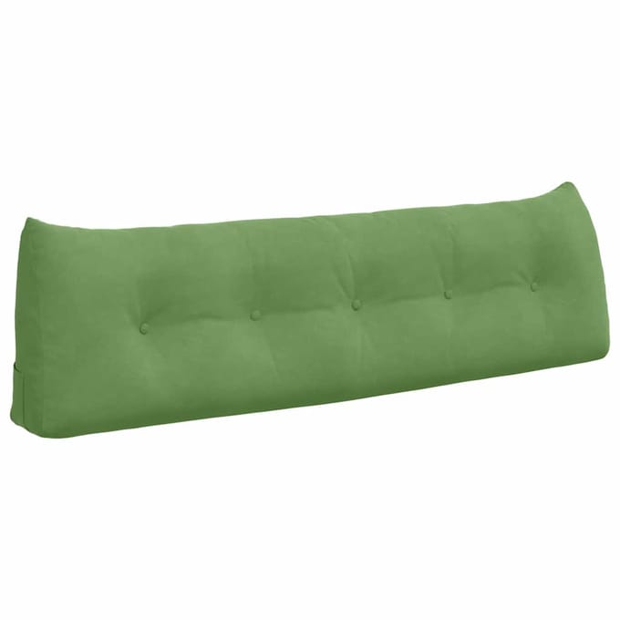 vidaXL - Rugkussen - Lichtgroen - 160 - x - 50 - x - 24 - cm - Fluweel