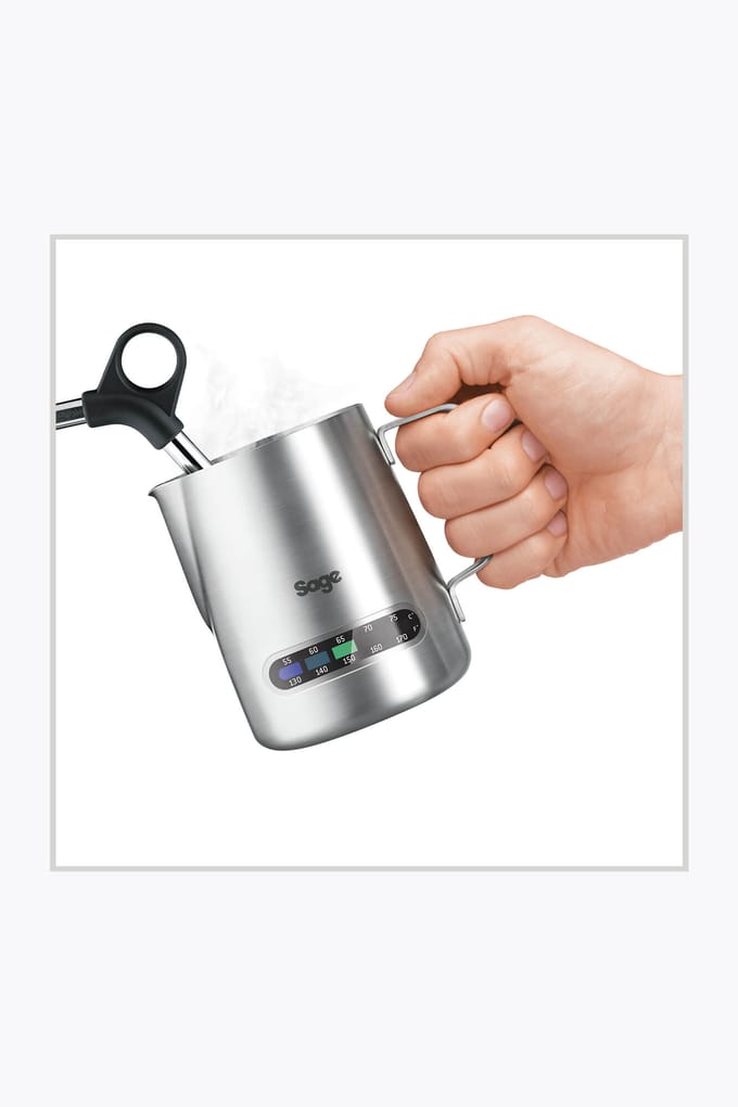 Sage The Temp Control Melkkan | Roestvrij staal | Melkkan 480 ml | Geïntegreerde thermometer voor perfect melkschuim & professionele latte art creaties