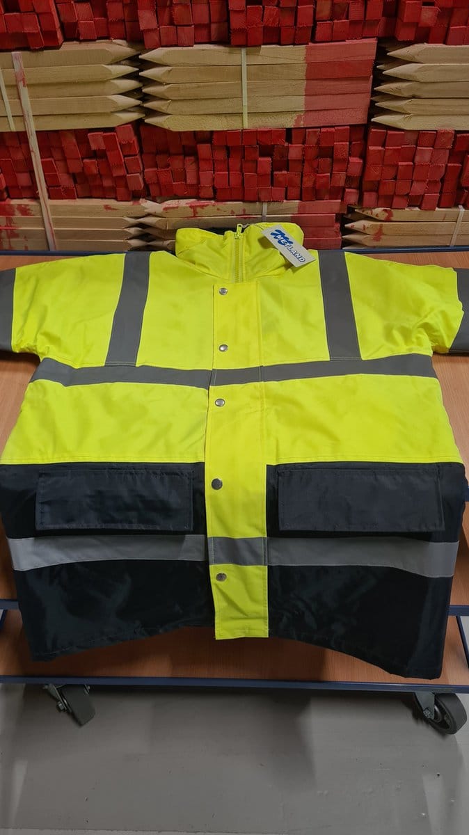 Metland parka veiligheidsjas Medium Fluo Geel