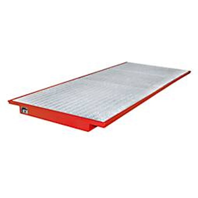 Hangende opvangbakken voor stelling type EHW 3300, rood RAL3000