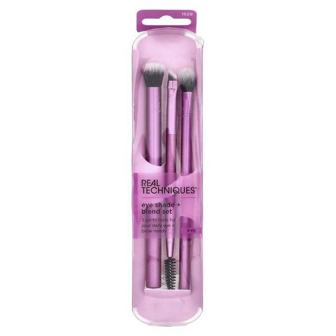 Oogschaduw + Blending Kwastenset, 3 Delen