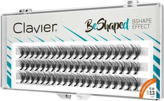 Clavier BeShaped Wimperextensions 13mm. B-Curl