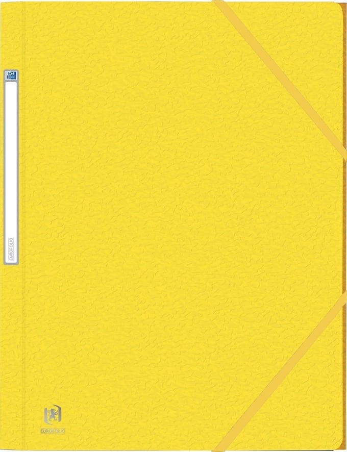 Elba Oxford Eurofolio elastomap, voor ft A4, geel