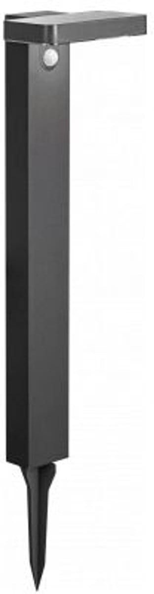 LED Solar Tuinlamp Palo - Rechthoek - Warm wit - 400lm - PIR-sensor - IP44
