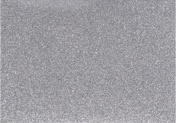 Creativ Company Iron-on Foil Glitter Silver A5