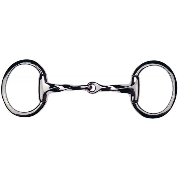 Platte paardenringen met gedraaid olijfbit Feeling
