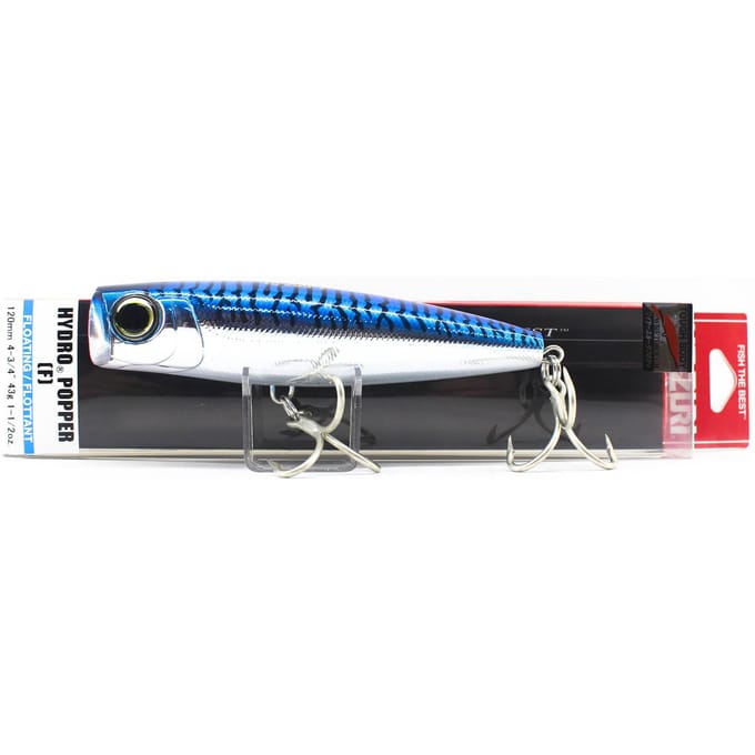 Yo Zuri Hydro Popper 120 mm drijvend kunstaas R1152-BM (1496) gray