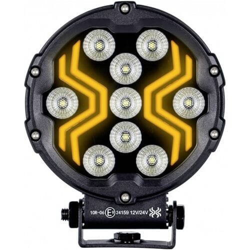 werklamp x-spider 3 - bouwlamp 9x led + positieverlichting - werklicht - ledlamp - lamp