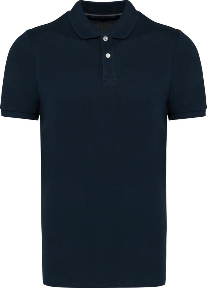 Herenpolo Supima® korte mouwen Donkerblauw - L