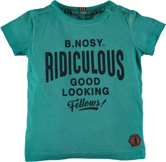 B. Nosy Jongens T-shirt - Aqua marine - Maat 80