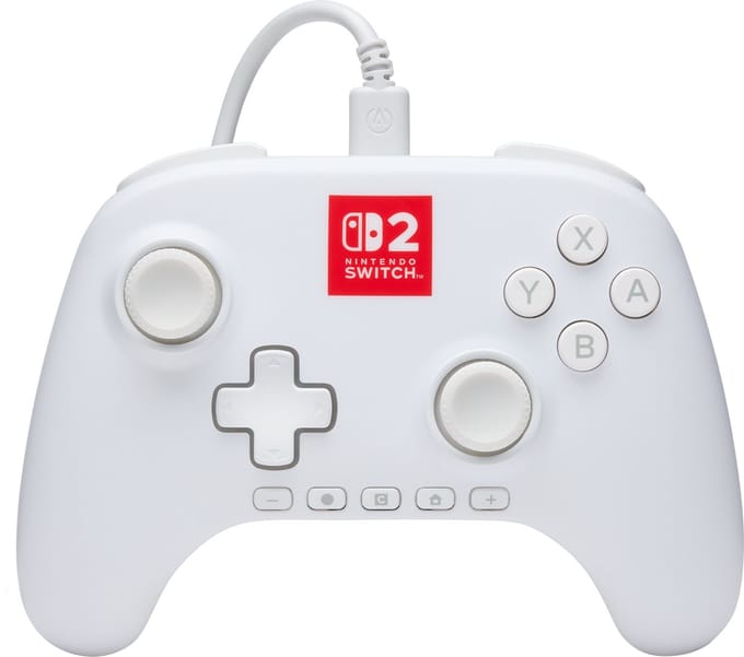 PowerA Advantage Wired Controller for Nintendo Switch 2 with Lumectra - White