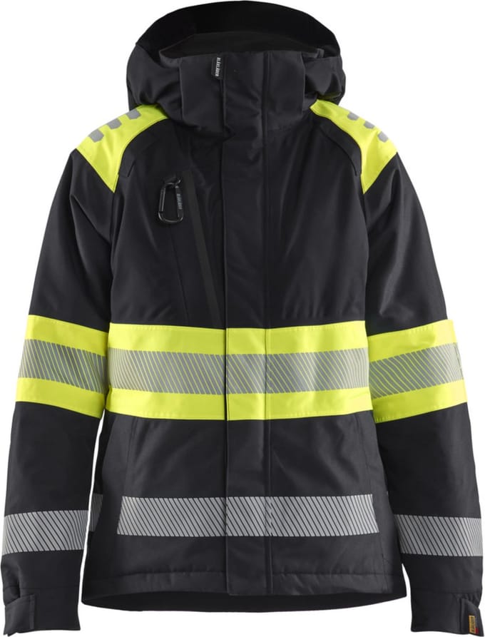 Blaklader 4470-1977 Dames Winterjas High Vis - Zwart/High Vis Geel - M