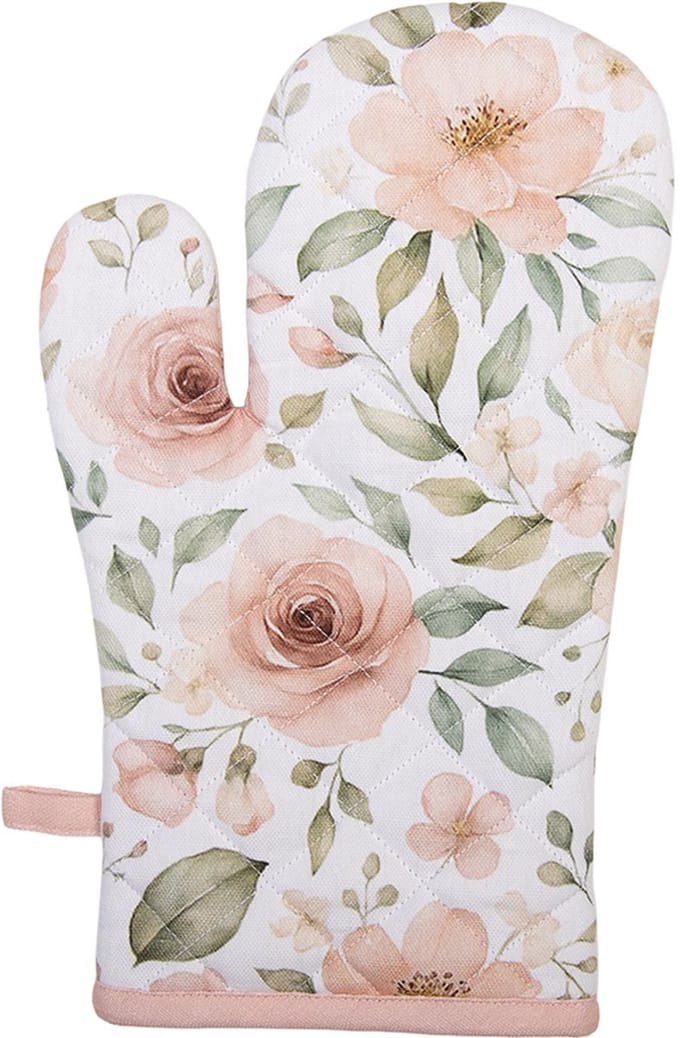 Clayre & Eef Ovenwant 18x30 cm Beige Katoen