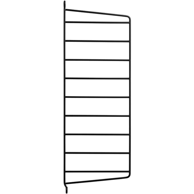 String Furniture - Rek wandladder - zwart - set van 2 - 75 x 20 cm