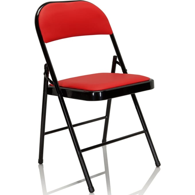 Vergaderstoel / opklapbaar TUDELA PU rood hjh OFFICE