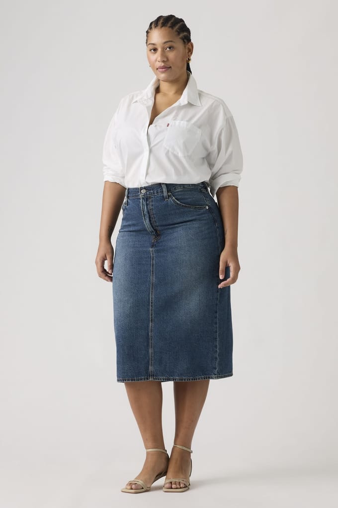 Levi's High Rise Back Slit Skirt Taglia: W27 | Minigonne Outlet | Donna