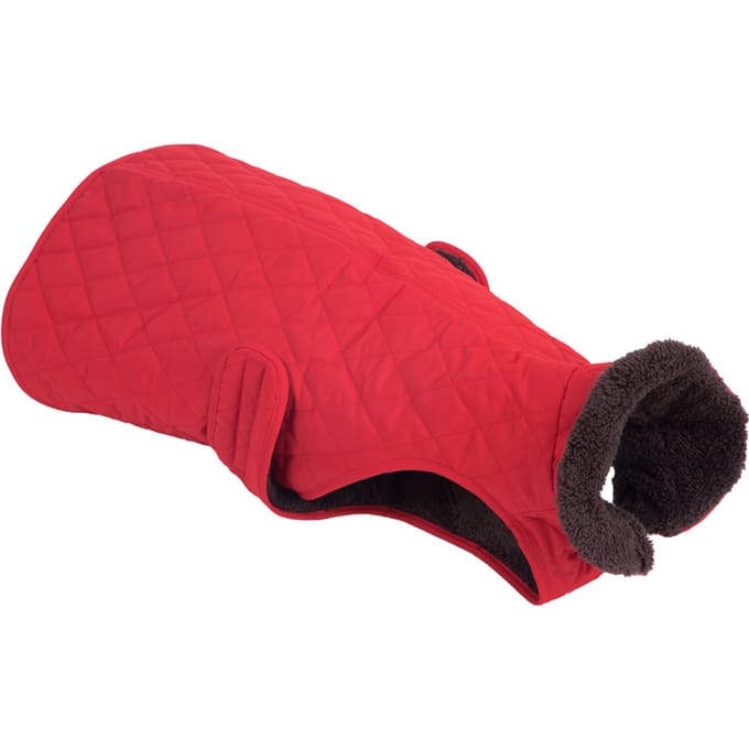 40 cm Ruglengte Hondenjas Gewatteerd Rood