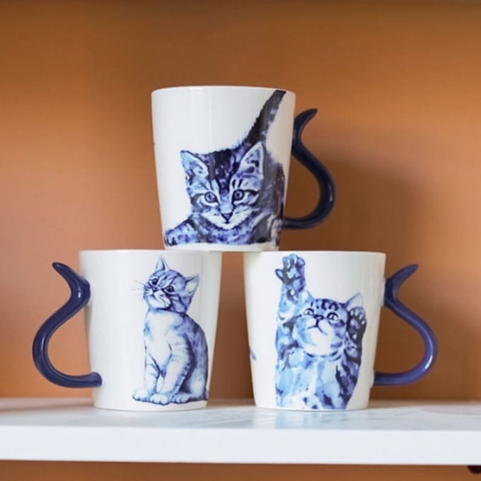 Mok Kattenstaart - Ontdekken - Keramiek - 300 ml