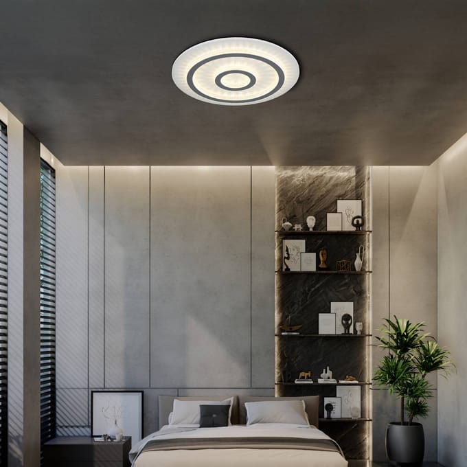 Globo LED plafondlamp Jayden, wit/antraciet, CCT, dimbaar