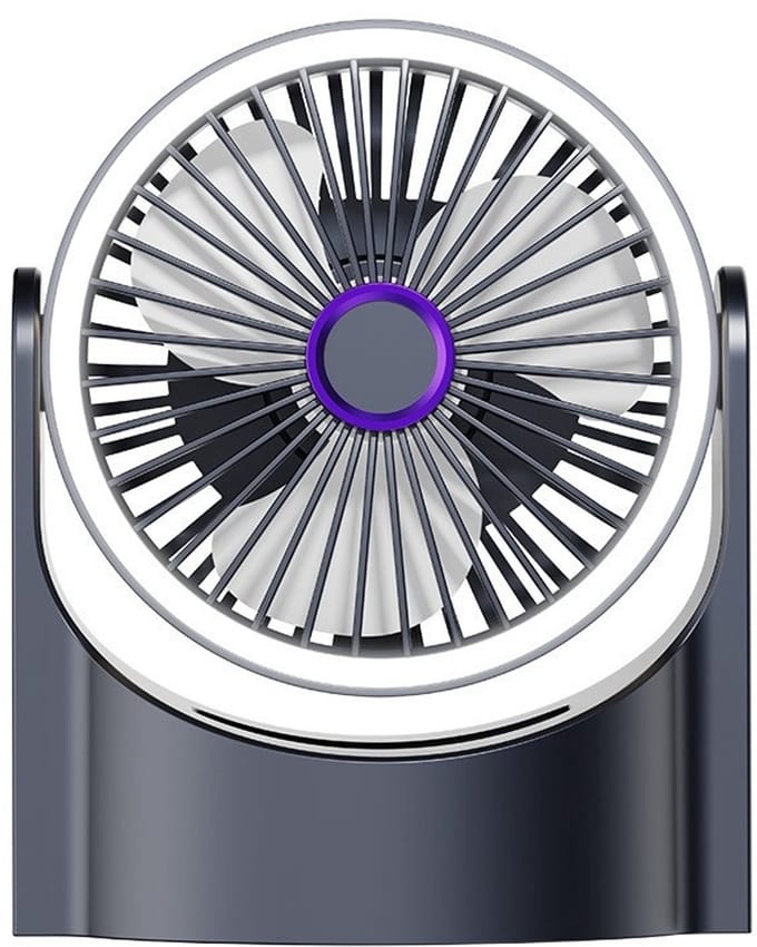 Bureauventilator - Campingventilator - campingventilator met lamp - Opklapbare Circulatieventilator - usb oplaadbaar - Ventilator - voor wandelen, reizen, spor
