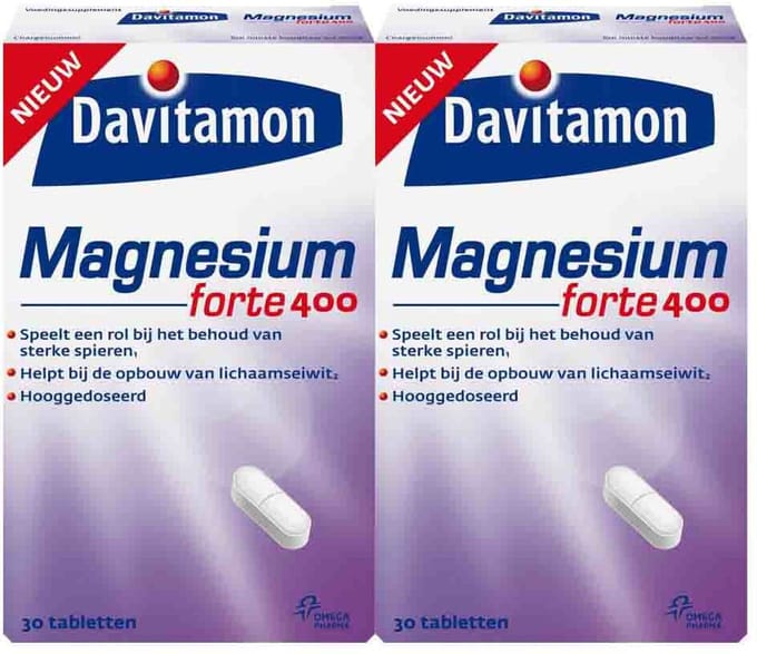 Davitamon Magnesium 400 mg - 2 x 30 tabletten - Voordeelverpakking