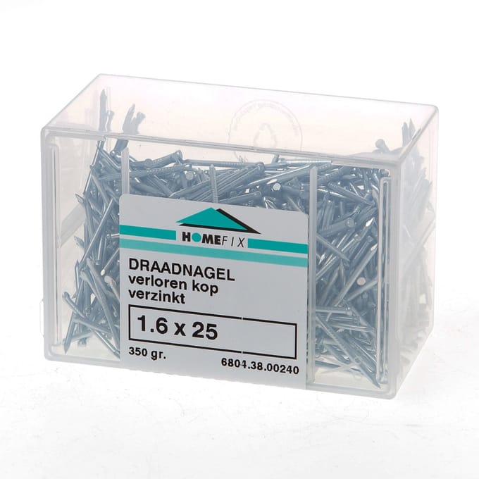 Homefix draadnagel vz vk 1.6x25 (200gr)