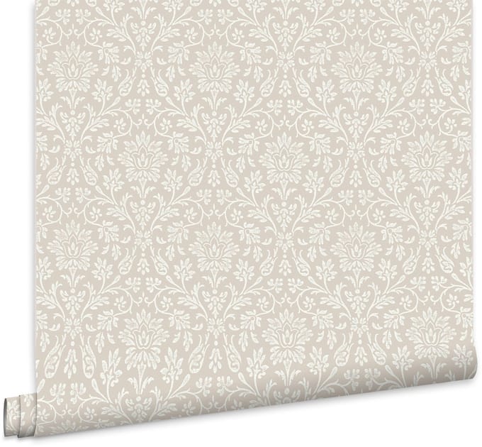 Laura Ashley Annecy Behang - Bloemen - 10mx52cm - Grijs
