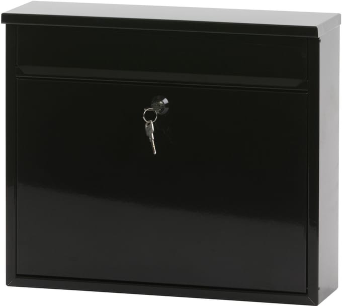 V-Part - Wandbrievenbus Granadan - Galvanized steel Powder Coated - zwart - Brievenbus