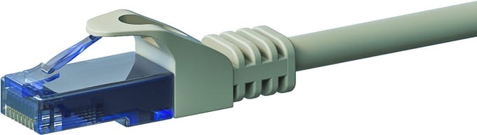 Danicom UTP CAT6a patchkabel - 3 meter grijs - 100% koper - netwerkkabel - internetkabel - UTP kabel - RJ45 - 10000 mbit/s