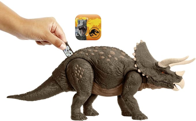 Beeldje Mattel Jurassic World Sustainable Triceratops