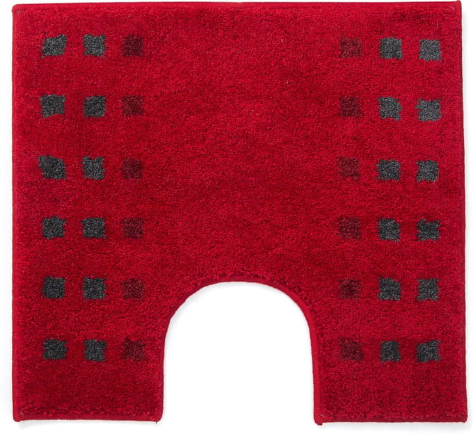 Casilin Brica WC-mat - 60 x 55 cm - Met uitsparing - Rood