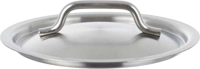 Roestvrijstalen deksel met stalen brug - 16 cm diameter