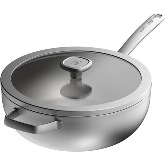 LEO Wokpan met deksel Graphite - Ø 28cm - Metaal - PFAS-vrij