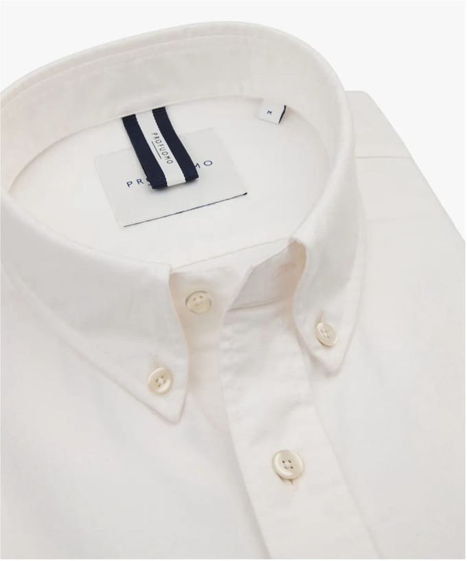 Profuomo - Overhemd Off White Profuomo Lange Mouw Overhemd Off White Ppwh10044